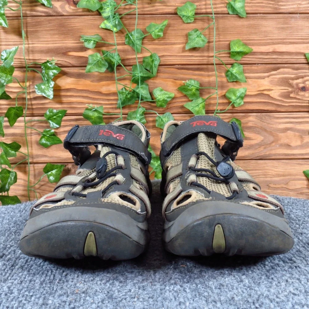 Teva Omnium Men Mens Closed Toe Sport Sandals Size 12 Hiking Water Olive Brown